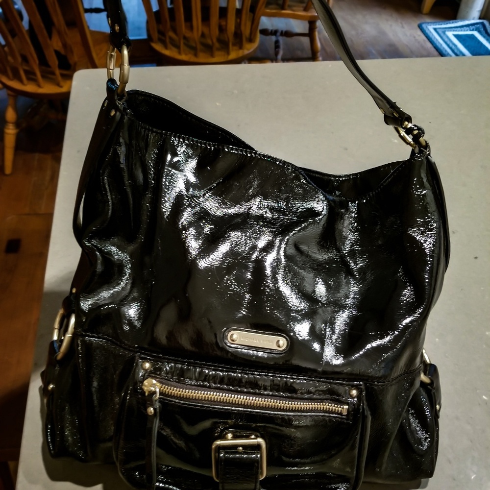 Michael Kors Black Patent Leather Bag